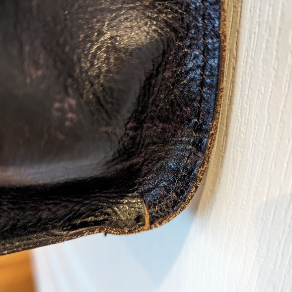 Patricia Nash Vienna Satchel Tooled Leather Bag, color Black Tuscan EUC - Picture 14 of 14